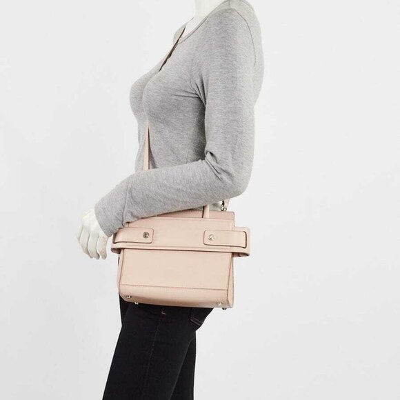 Givenchy Beige Pebbled Calfskin Leather Mini Horizon Tote Bag - Picture 3 of 11